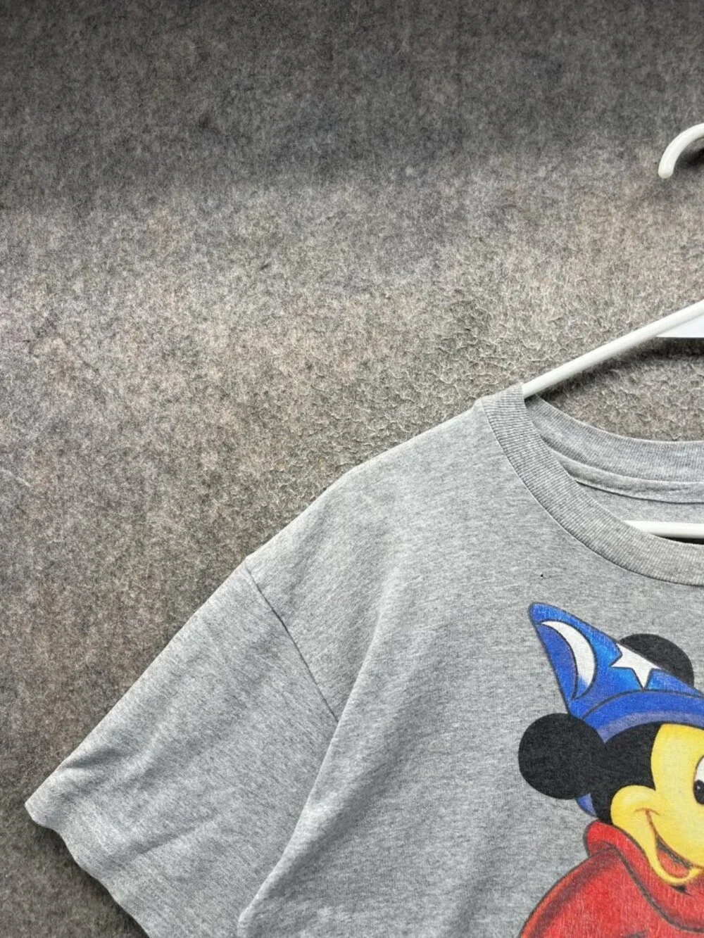 Vintage Disney Shirt Mens Small Gray Mickey Mouse 25th Graphic Tee Crewneck WDW
